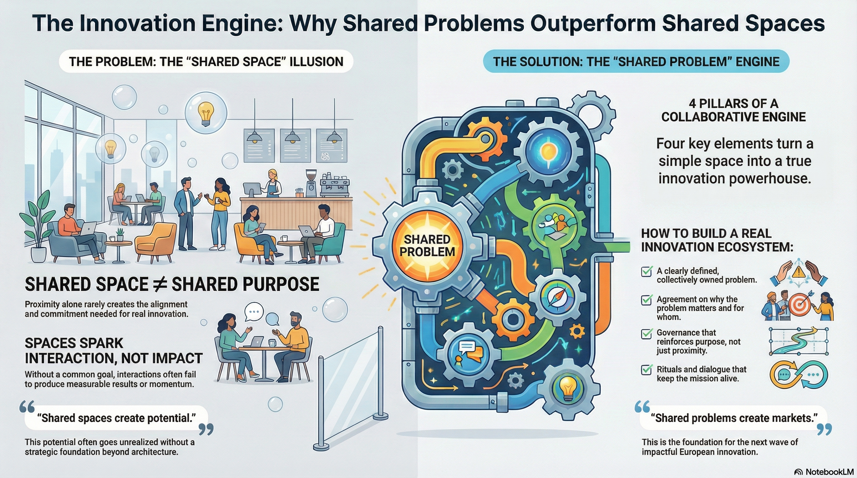 Sdílené prostory nestačí, potřebujeme sdílené cíle